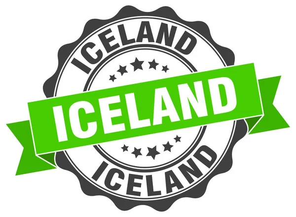 Исландская круглая печать — стоковый вектор