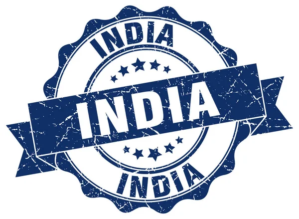 India sello de cinta redonda — Vector de stock