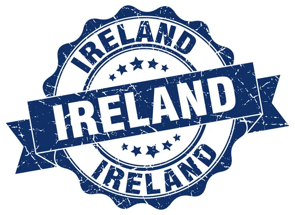 İrlanda şerit mühür yuvarlak — Stok Vektör