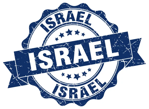 Israel runda band seal — Stock vektor