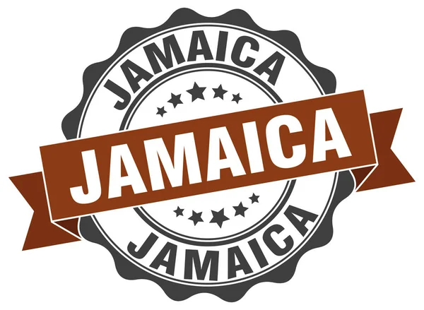 Jamaica selo fita redonda —  Vetores de Stock