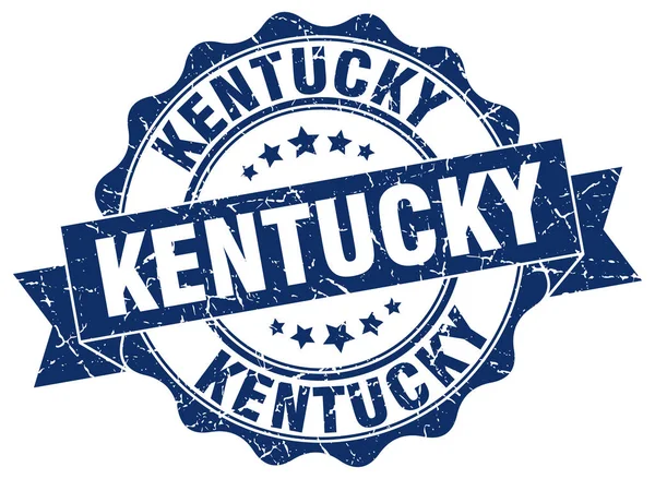 Kentucky round ribbon seal — Stock Vector