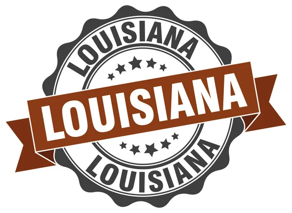 Sello de cinta redonda Louisiana — Vector de stock