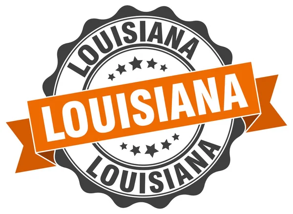 Sello de cinta redonda Louisiana — Vector de stock