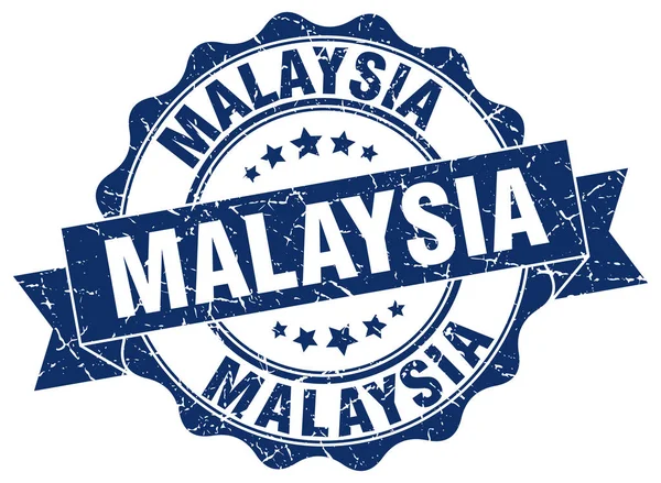 Malaysia runda band seal — Stock vektor