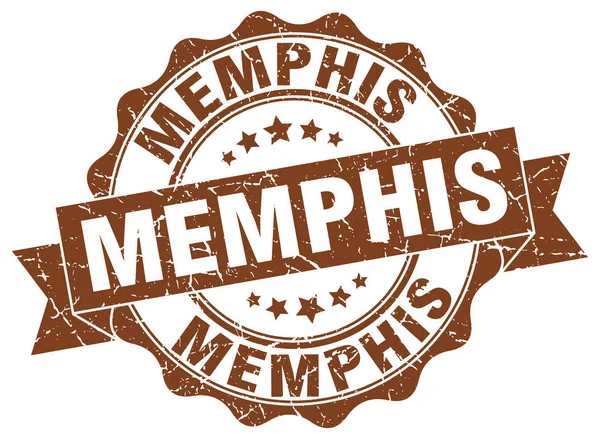 Memphis selo fita redonda —  Vetores de Stock
