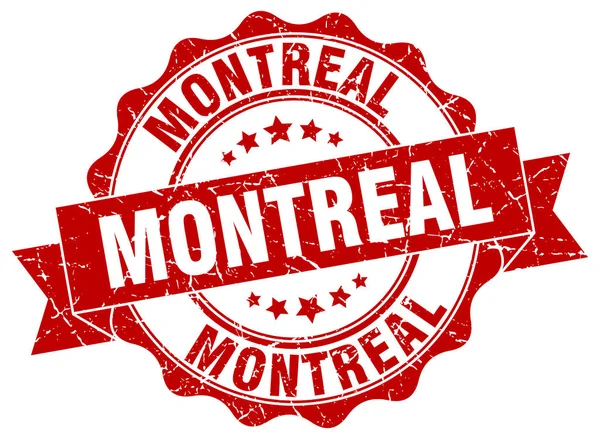 Montreal selo fita redonda — Vetor de Stock