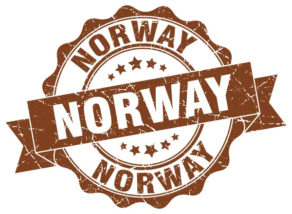 Норвежская круглая печать — стоковый вектор