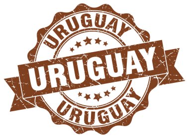 Uruguay şerit mühür yuvarlak