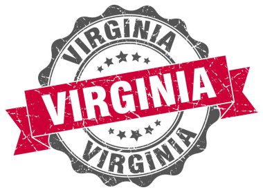 Virginia şerit mühür yuvarlak