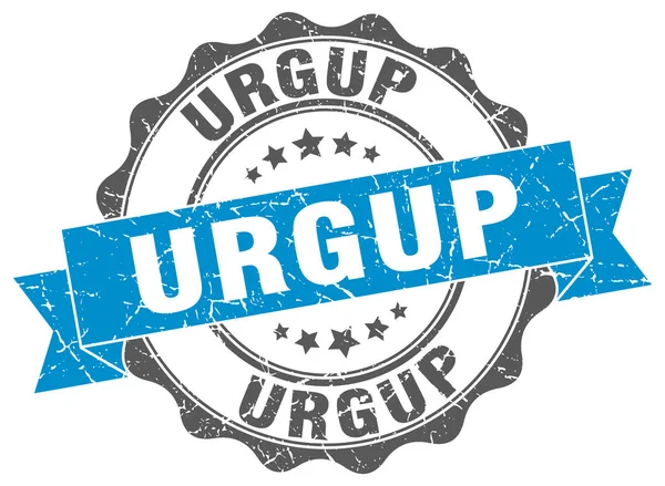 Urgup round ribbon seal — Stock Vector