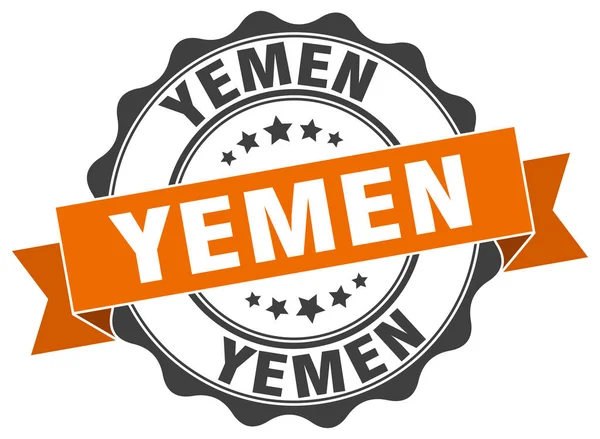 Jemen runda band seal — Stock vektor