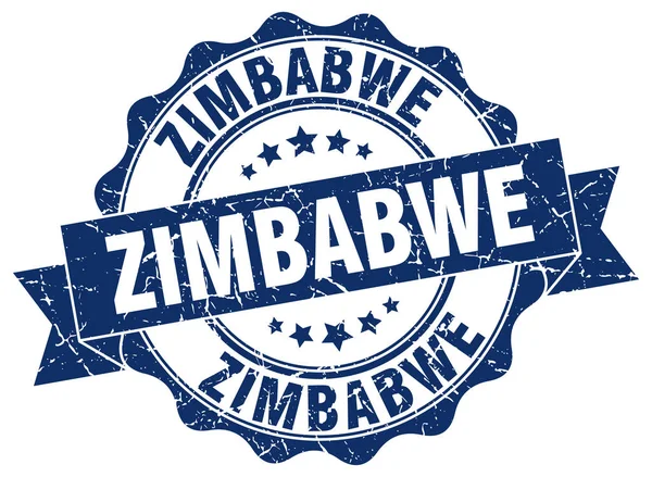 Zimbabwe sello de cinta redonda — Vector de stock