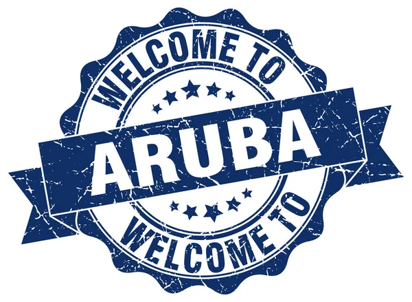 Aruba runda band seal — Stock vektor