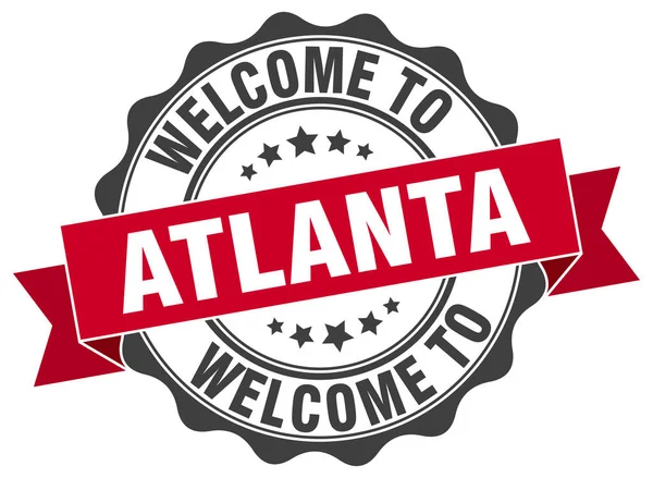 Atlanta sigillo nastro rotondo — Vettoriale Stock