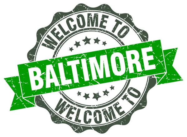 Baltimore ronde lint zegel — Stockvector