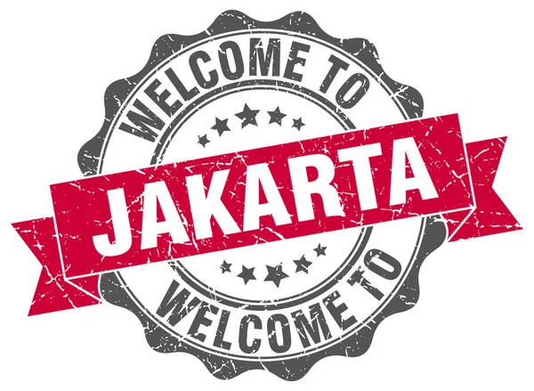 Jakarta okrągły foka pręgowana — Wektor stockowy
