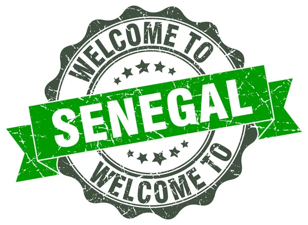 Senegal Rundbandsiegel — Stockvektor
