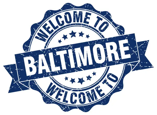 Baltimore şerit mühür yuvarlak — Stok Vektör
