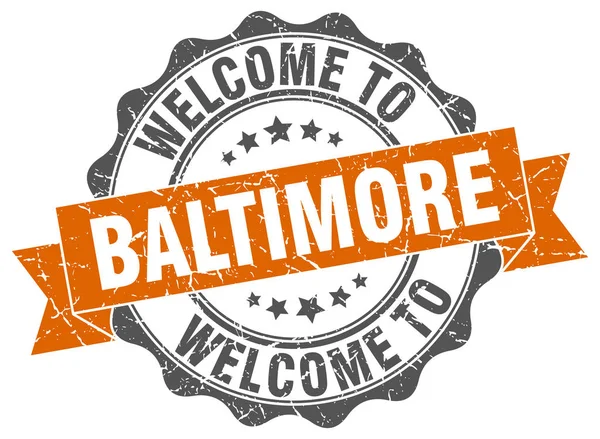 Baltimore şerit mühür yuvarlak — Stok Vektör