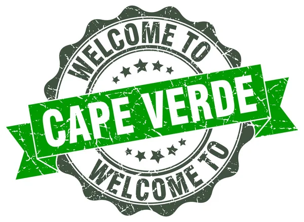 Sello de cinta redonda de Cabo Verde — Vector de stock