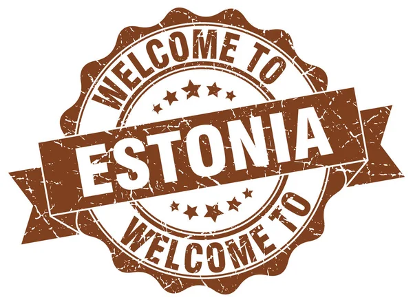 Estland Rundbandsiegel — Stockvektor