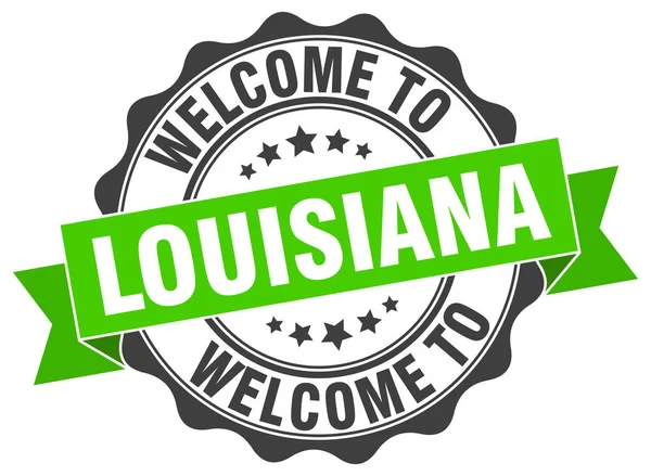 Louisiana runda band seal — Stock vektor