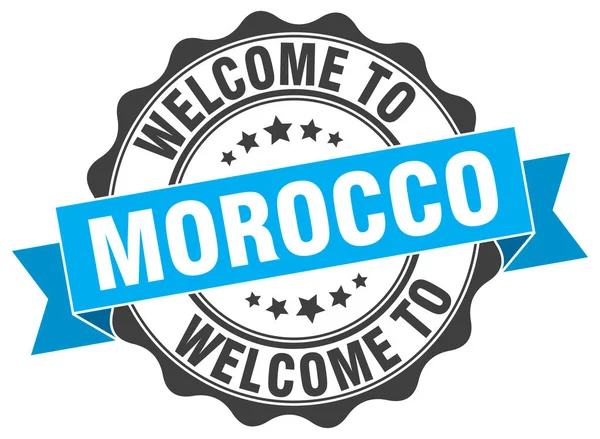 Marokkói kerek szalagos fóka — Stock Vector