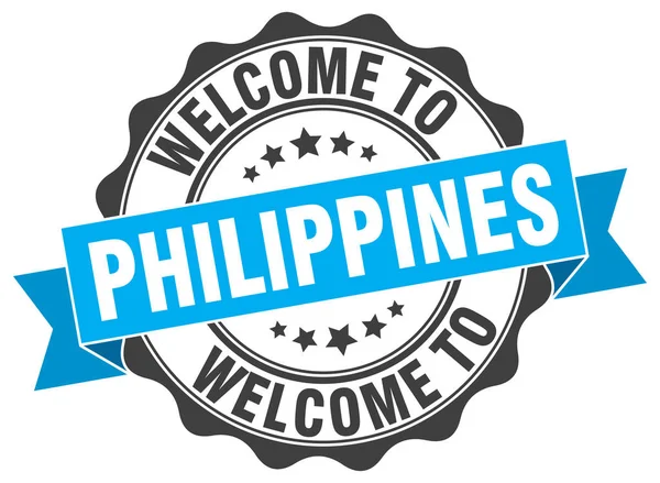 Filippinerna runda band seal — Stock vektor