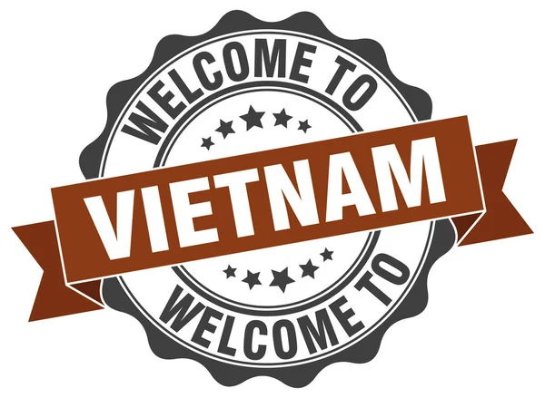 Vietnam Rundbandsiegel — Stockvektor