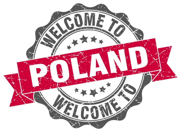 Polen runt band seal — Stock vektor