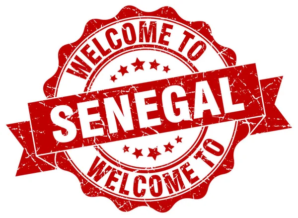 Senegal Rundbandsiegel — Stockvektor