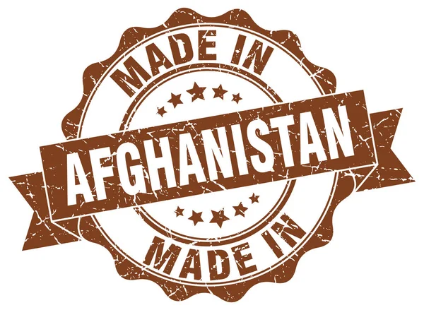 Сделанная в Афганистане круглая печать — стоковый вектор