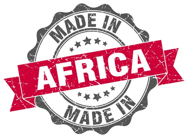 Feita em África selo redondo — Vetor de Stock