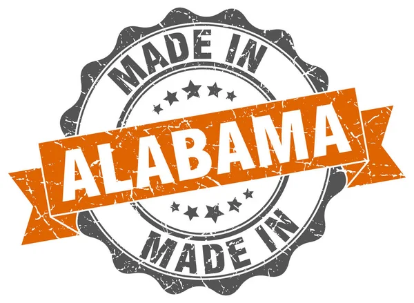 Made in Alabama round seal — Stock Vector