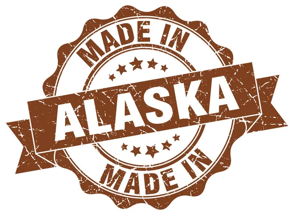 Alaska'da yapılan mühür yuvarlak — Stok Vektör