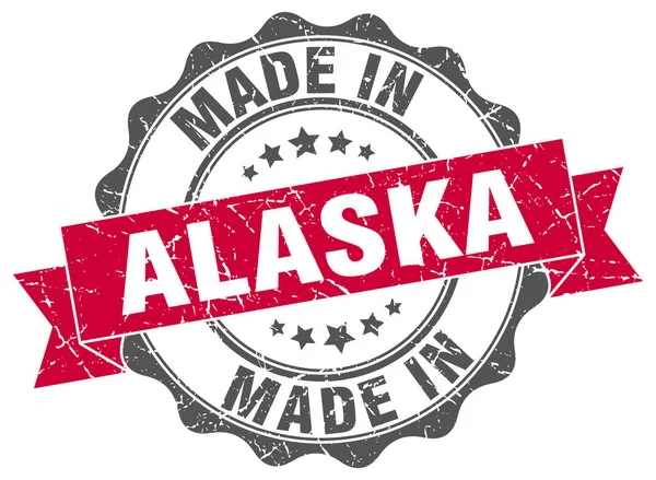 Fabriqué en Alaska joint rond — Image vectorielle