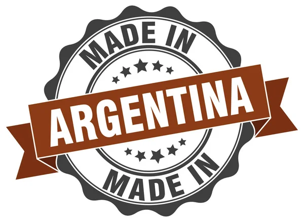 Fabriqué en Argentine joint rond — Image vectorielle