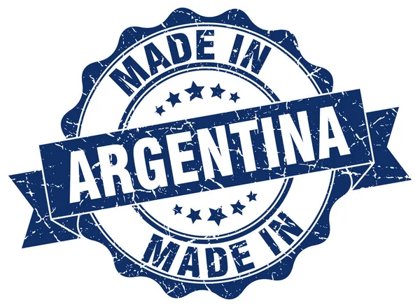 Gemaakt in Argentinië ronde zegel — Stockvector