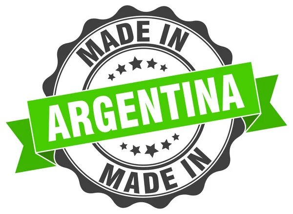 Fabriqué en Argentine joint rond — Image vectorielle