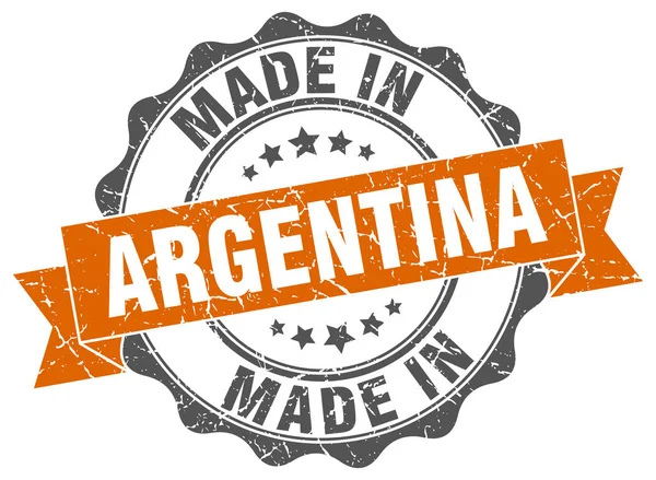 Fabriqué en Argentine joint rond — Image vectorielle