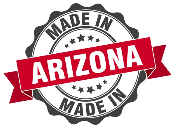 Gemaakt in Arizona ronde zegel — Stockvector