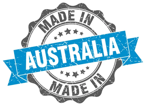 Made in Australia round seal — Stock Vector