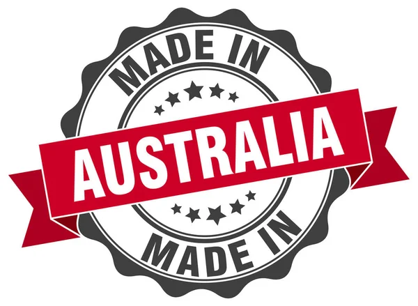 Made in Australia round seal — Stock Vector