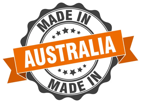 Gemaakt in Australië ronde zegel — Stockvector