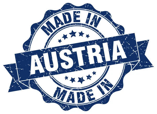 Made in Austria round seal — Stock Vector