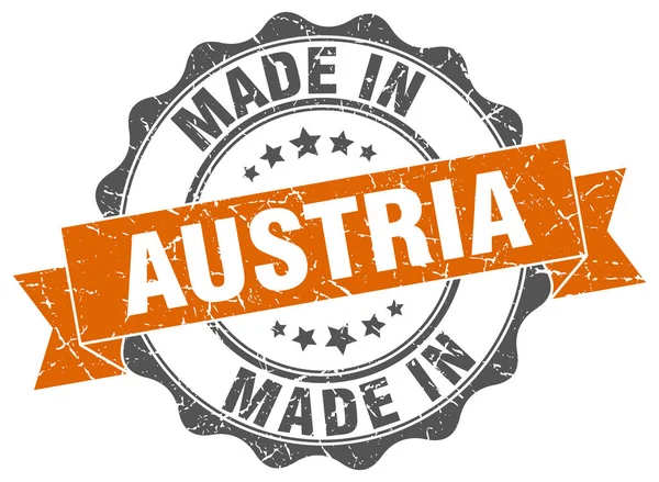 Made in Austria round seal — Stock Vector