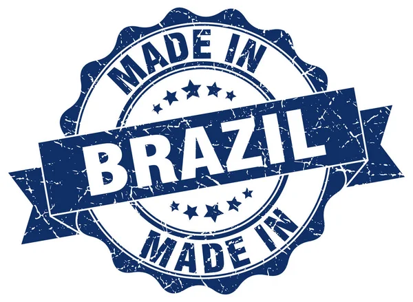 Fabriqué au Brésil joint rond — Image vectorielle