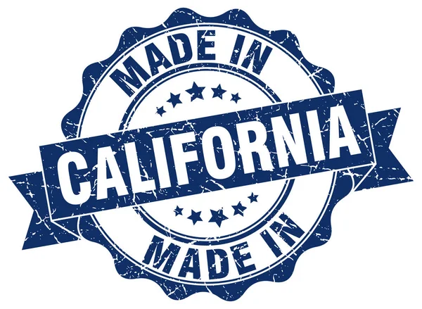 Feita na Califórnia selo redondo —  Vetores de Stock