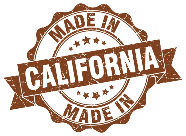 Made in California round seal — Stock Vector